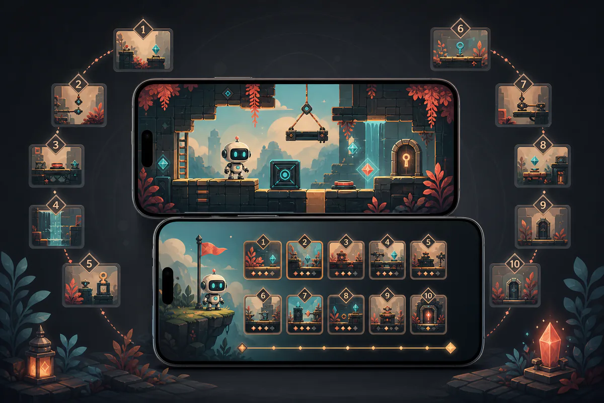 Complete simple 2D game production example